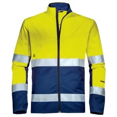 Produktbild von uvex Arbeitsjacke Construction gelb, blau, warngelb Gr. L