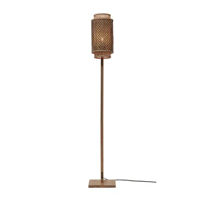 Obrázok produktu pre GOOD&MOJO - Stojacia lampa Bhutan - Bambus/čierna - 20x20x145cm do obývačky, spálne