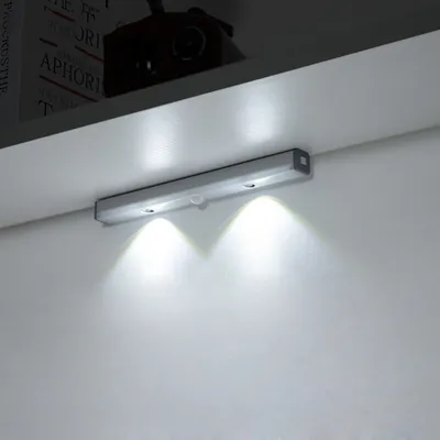 Produktbild von 20cm LED Unterbauleuchte Dimmbar Aufladbar Lichtleiste mit Bewegungssensor Schranklicht Küchenleuchte, Kaltweiß