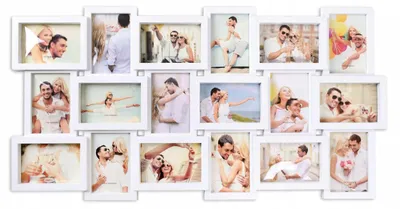 Produktbild von Gockowiak Fotorahmen Multirahmen Bildergalerie 18 Fotos Weiß