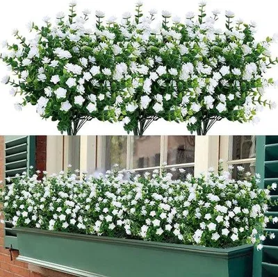 Produktbild von Kunstblumen für Balkon 6 Bündel UV-beständig