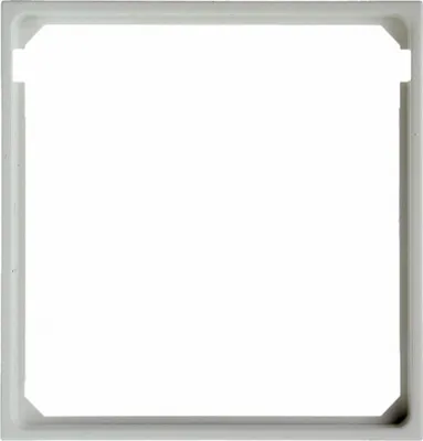 Produktbild von Berker Zwischenring S.1/B.3/B.7 polarweiß glänzend mit Beschriftungsfeld, 1 Stk.