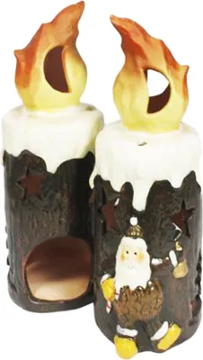 Produktbild von Windlicht in Kerzenform Weihnachtsteelicht 1 flammig Höhe 20cm