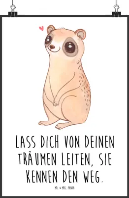 Produktbild von Mr. & Mrs. Panda Bild Plumplori Glücklich DIN A1 - Weiß - Geschenk, Niedlich, Plakat, Posterdruck, Lustige Sprüche, Glück, kunstdruck poster, drucke, wanddeko