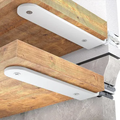 Produktbild von Regalhalterung Schwerlast Regalwinkel 10 cm Tragkraft 70 KG Weiß 2 Stück
