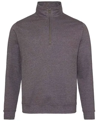 Obrázek produktu pro Awdis – pánská mikina „Sophomore“ s krátkým zipem LT1766 (XL) (tmavě šedá melírovaná)