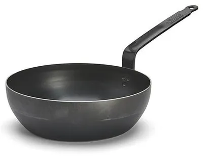 Immagine prodotto di de Buyer 5214.28 BLUE CARBON hluboká modrá ocel průměr 28 cm výška 9 cm vysoké hrany
