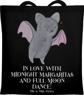 Produktbild von Mr. & Mrs. Panda dokumententasche Halloween Magie - Schwarz - Geschenk, Dankbarkeit, Schultasche, Tote Bag, Herbstfest, Feiertagsfeiern, Geister, studententasche, Tasche