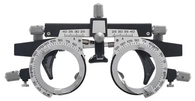 Produktbild von Einstellbare Optometrie Probierbrille Prüfrahmen für Augenoptiker, verstellbar 50–80mm Pupillendistanz, für Sehprüfung & präzise Brillenanpassung