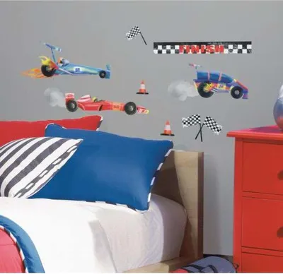 Produktbild von ROOM MATES Wandsticker Rennautos