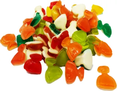 Produktbild von Fruchtgummi Pokale bunt fruchtig süß mit Schaumzuckerboden 175g
