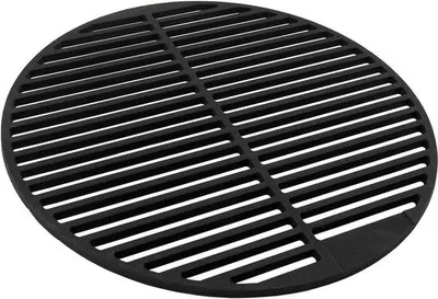 Produktbild von Unyqoos® Gusseisen-Grillrost, massiv emailliert – rund, 1 Stück, Ø 54,5 cm (auch Ø 45 cm), schwarz, für Holzkohle- & Gasgrill