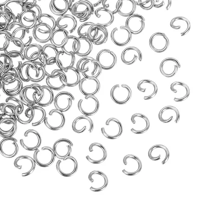 Offene Ringe 4x6 mm, Edelstahl 316, 160 Stück