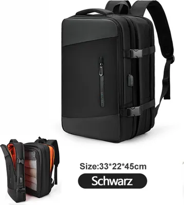 Produktbild von MODFU 30L Bag Rucksack Schule Arbeit & Freizeit Outdoor Sport Wandertasche Fahrradrucksack Laptoprucksack Daypack Schwarz