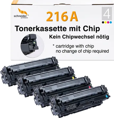Produktbild von Recycelter HP 216A Toner MIT HP-CHIP wiederverwendet,Update-Resistent, Multipack