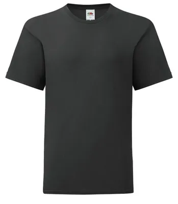 Produktbild von Fruit of the Loom - "Iconic 150" T-Shirt für Kinder FK3251 (140-146) (Schwarz)