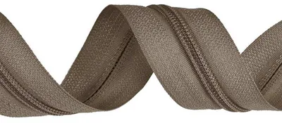 5m Endlos-Reißverschluss 3mm freie Farbwahl braunbeige