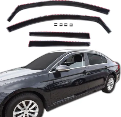 Image de GP Déflecteurs Deflecteurs D'Air Pour Volkswagen Passat B8 Depuis 2014 4 Portes Sedan 4pcs, Aérodynamique, Montage Facile