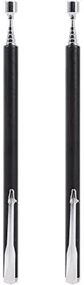 Teleskop-Magnetwerkzeug 2er-Set, 66 cm, ausziehbar, schwarz