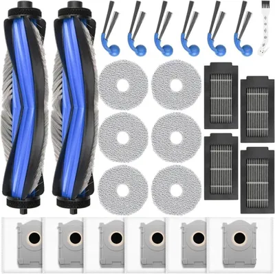 Produktbild von PromoHome® 25-teiliges Zubehörset für Ecovacs Deebot T30C und T30C Omni Staubsaugerroboter - Ersatzbürsten, Filter, Staubbeutel und Tücher
