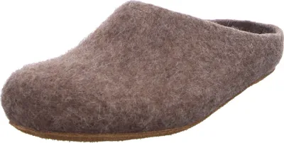 Produktbild von Magicfelt Filz-Hausschuh 713 - Damen & Herren Pantoffeln aus 100% Schurwolle Shetlandschaf Braun ,39