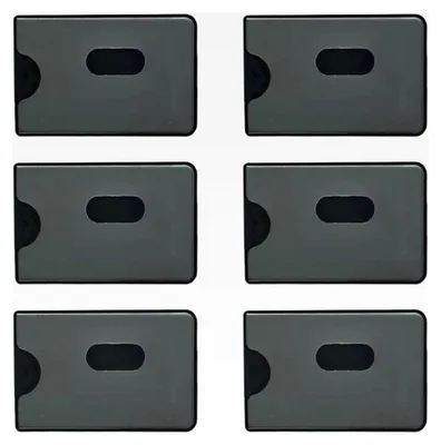Produktbild von e RFID Blocker Schutzhülle 6 Stück Schutz gegen Datenklau für Karten und EC-Karten, NFC Schutzhüllen für Kreditkarten und Ausweise, transparent