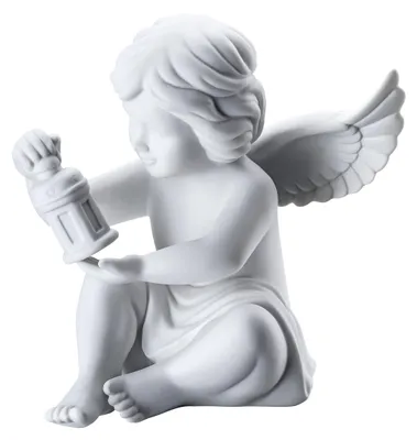 Zdjęcie produktu dla Rosenthal Engel mit Laterne Engel gross Weiss matt 69056-000102-90532