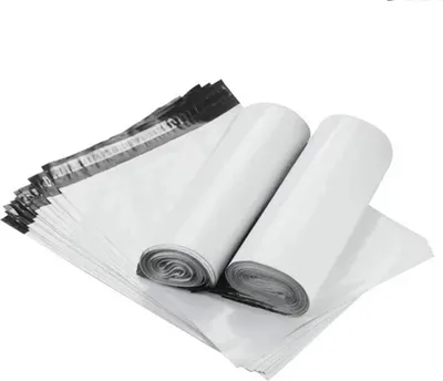 Immagine prodotto di 100 pezzi buste per mailing in film autoadesivo | 200 x 350 mm buste per mailing con sigillo autoadesivo | 20 x 35 cm buste per mailing in plastica opaca per abbigliamento e tessuti