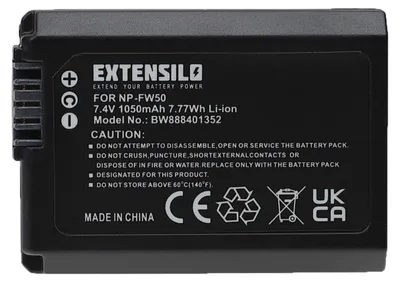 Produktbild von EXTENSILO Akku kompatibel mit Sony Cybershot DSC-RX10 Mark IV, DSC-RX10 Mark 4 Kamera (1050 mAh, 7,4 V, Li-Ion)
