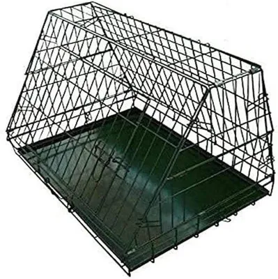 Produktbild von Famanu Hundekäfig schräg, mittel, 76 cm, mit Metall-Schublade