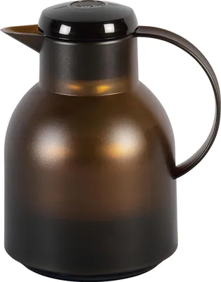 Produktbild von emsa Isolierkanne SAMBA 1 Liter Quick Press, Farbe transluzentes Braun