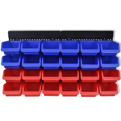 Immagine prodotto di Pannelli Porta Attrezzi da Parete 2 pz Blu e Rosso