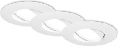 Image de Spots LED encastrables, lot de 3, IP65, blanc, 3xLED-p