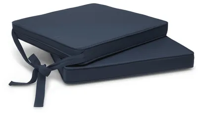 Produktbild von Beautissu 2er Set Loft SK Stuhlkissen Dunkelblau, 45x40x5cm