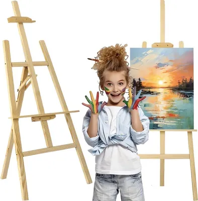 Obrázek produktu pro Maaleo 22621 Dřevěný malířský stojan 139 x 82 x 57 cm