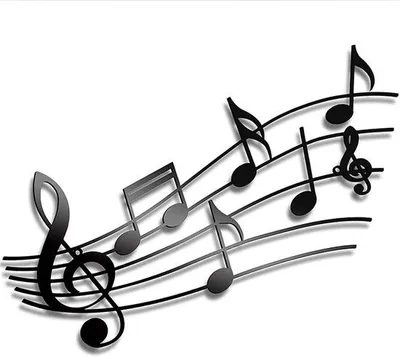 Produktbild von Musikalische Wanddekoration, Metallenes Musiksilhouette Wandhängendes Kunstwerks, für Geschenke und Interieurdesign