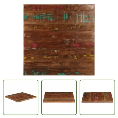 Produktbild von The Living Store Tischplatte 70x70x1,5 cm Quadratisch Altholz Massiv