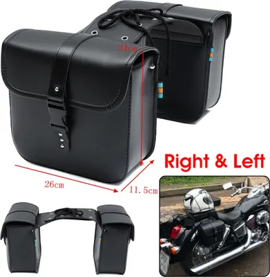 Produktbild von 2x Motorrad Satteltasche Seiten Gepäcktasche Werkzeugtasche Universal