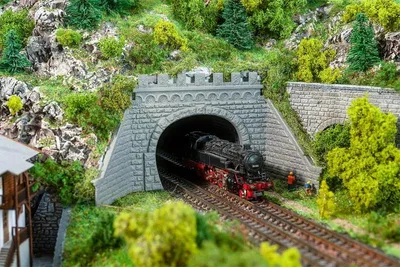 Produktbild von Faller 272588 - N 2 Tunnelportale, 2-gleisig - Neu