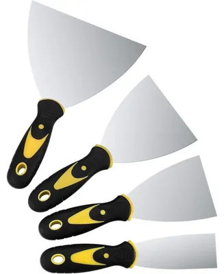 Produktbild von Spachtel Set 4 Stück Edelstahl mit Kunststoffgriff 1,5-6 Zoll