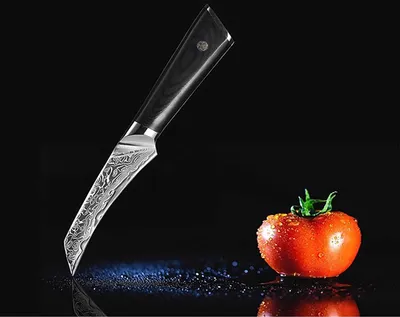 Produktbild von Ein Schälmesser oder Obstmesser Damast Edelstahl Küchenmesser - Gemüsemesser