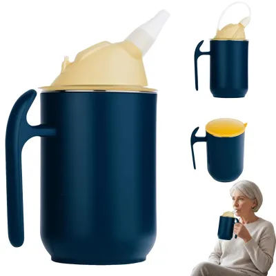 Productafbeelding van 3-in-1 Drinkbeker voor Senioren met Handvat