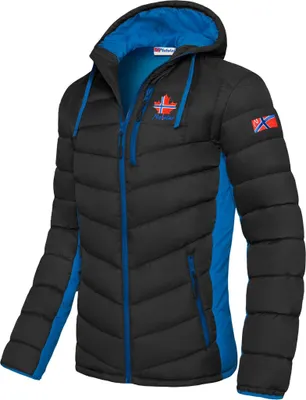 Produktbild von Nebulus Winterjacke MERIK Herren, warme Outdoorjacke, praktische & vielseitige Übergangs- & Winterjacke, P4916 - Herren, schwarz-kobalt, L