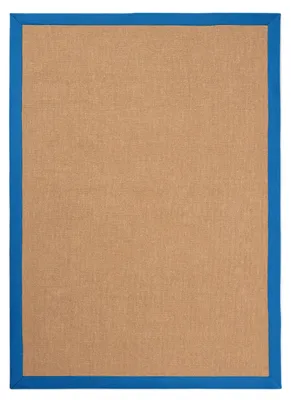Image de carpetfine Tapis Sisal Bleu 80x150 cm | Tapis moderne pour le salon et la chambre à coucher