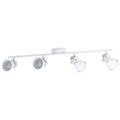 Immagine prodotto di Eglo 4 faretti Seras 1 bianco 77 x 6,5 cm GU10, bianco caldo