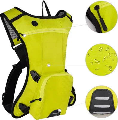 Obrázok produktu pre Motocyklový batoh Prenosný hydratačný obal Ľahká športová taška kompatibilná s 2L vodným mechúrom pre mužov, ženy, behanie, turistika, cykloturistika, horolezectvo