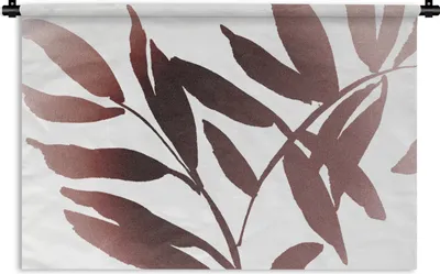 Produktbild von MuchoWow® Wandteppich Wandbehang Blättern - Design - Abstrakt 90x60 cm Tapisserie Dekoration Wandtuch - Wandskulpturen - Bildteppich