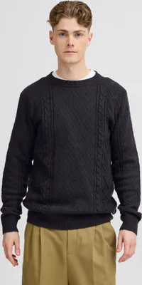 Produktbild von Casual Friday CFKRISTIAN Herren Strickpullover Pullover Pulli mit Rippbündchen Rippkragen Regular fit