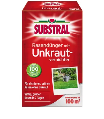 Produktbild von SUBSTRAL Rasendünger mit Unkrautvernichter f. 100 m² 2kg -Neu-