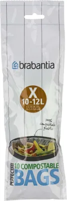 Image de Brabantia PerfectFit Sacs poubelle compost. Type X, 12 L, 10 pcs